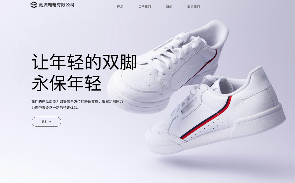 鞋靴网站模板预览
